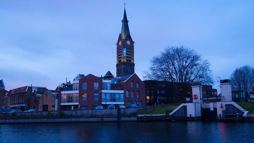 View of buildings at waterfront