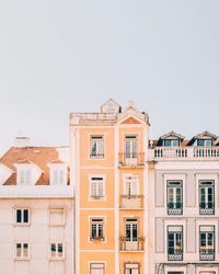 Low angle view of residential building against sky