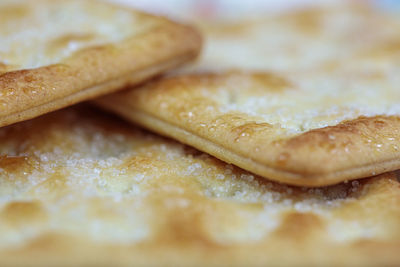 Close-up of bread on table