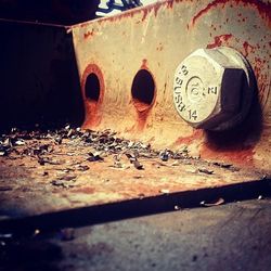 Close-up of old building