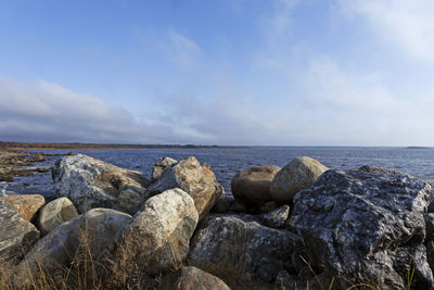 Early autumn by the sea near the beach