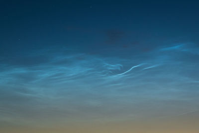 Low angle view of blue sky