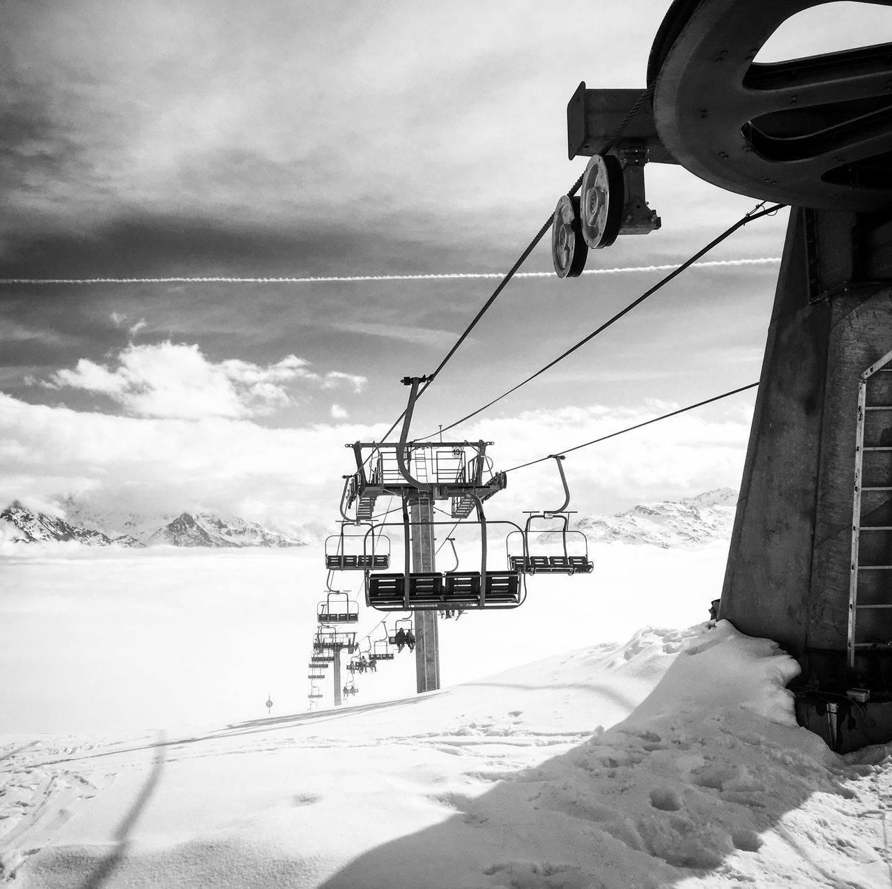 sky, cloud - sky, outdoors, cold temperature, day, winter, snow, nature, no people, scenics, water, architecture