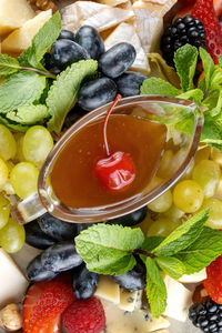 Close-up of food on table