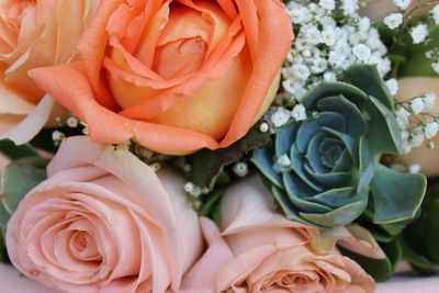 Close-up of rose bouquet