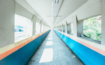 Diminishing perspective of bridge