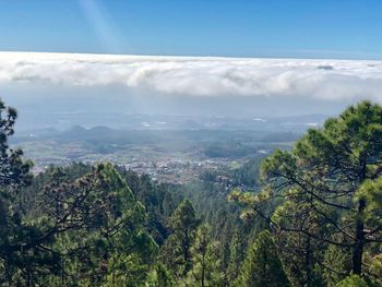 Aerial view of landscape against sky