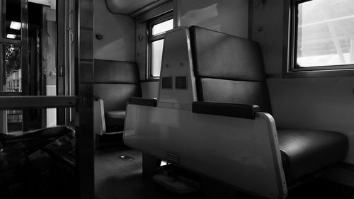 Interior of train