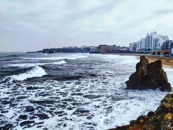 Scenic view of sea against sky