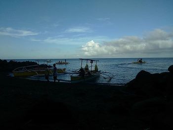 Scenic view of sea against sky
