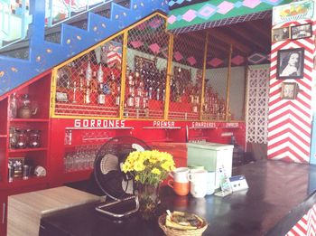 View of restaurant and table