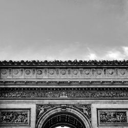 Low angle view of historical building against sky