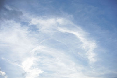 Low angle view of vapor trail in sky