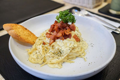 Close-up of food in plate