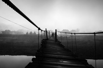 Scenic view of bridge against sky