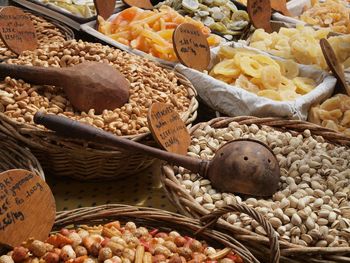 Food for sale at market