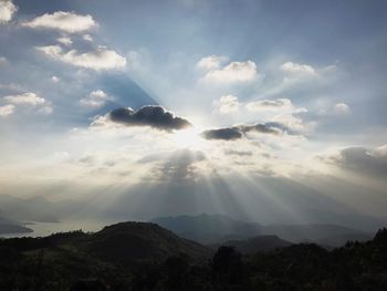 Low angle view of mountain against sky