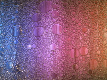 Close-up of bubbles in water