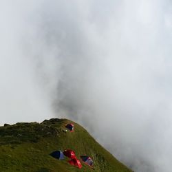 Scenic view of mountain against sky