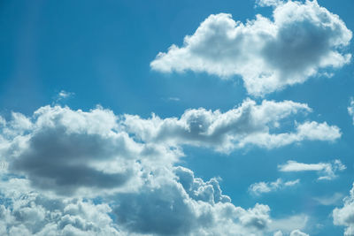 Low angle view of clouds in sky