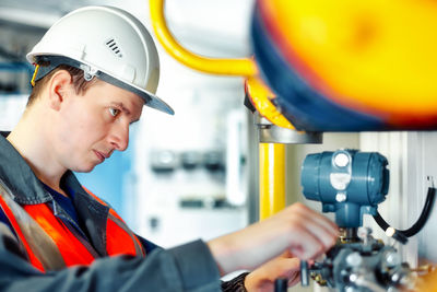 Man working in factory