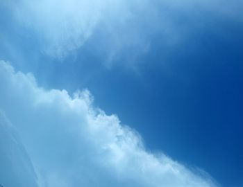 Low angle view of clouds in sky