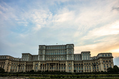 Low angle view of building against sky