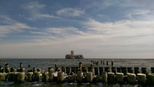 Scenic view of sea against sky