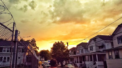 Panoramic view of city against sky