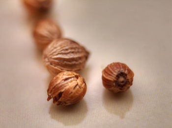 Close-up of bread on table