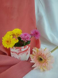 High angle view of flowering plant