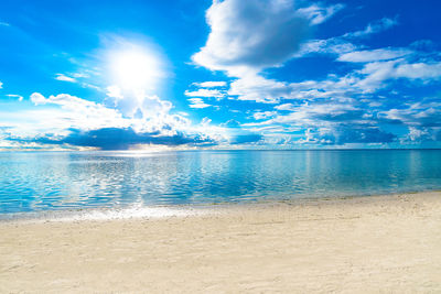 Scenic view of sea against sky