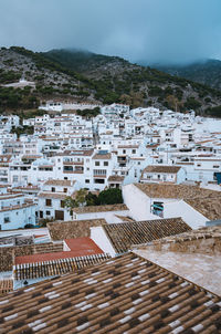 High angle view of townscape