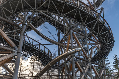 Low angle view of eiffel tower