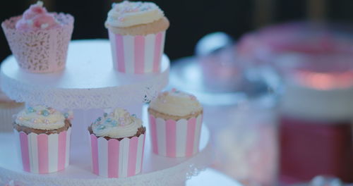 Close-up of cupcakes