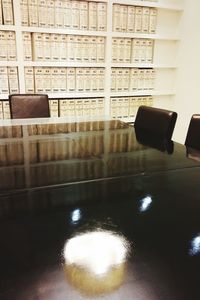 Reflection of trees in water