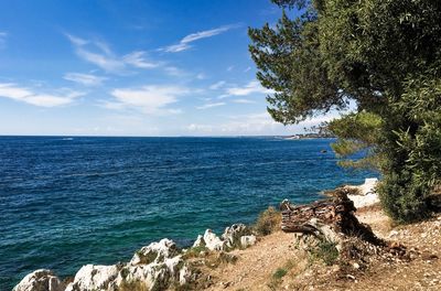 Scenic view of sea against sky