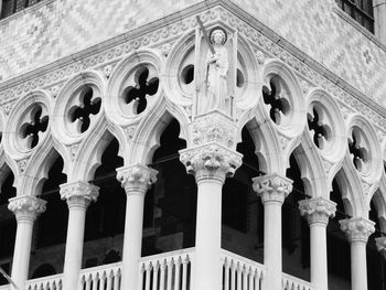 Low angle view of building. palazzo ducale. piazza san marco. venice