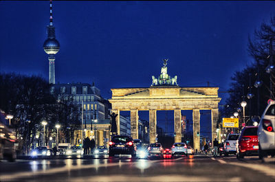 City street at night