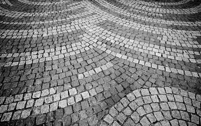 Full frame shot of cobblestone street