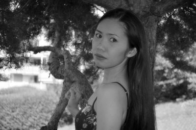 Portrait of beautiful woman