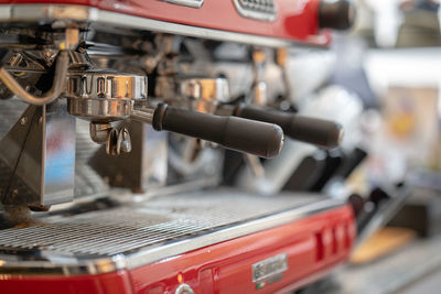 Close-up of coffee in cafe