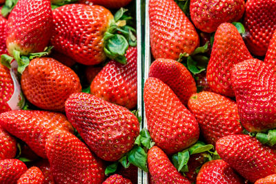 Full frame shot of strawberries