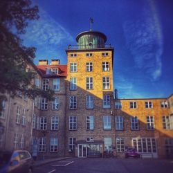 Low angle view of building against sky