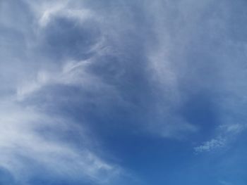 Low angle view of clouds in sky