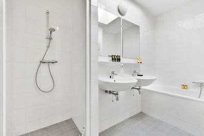 View of white bathroom