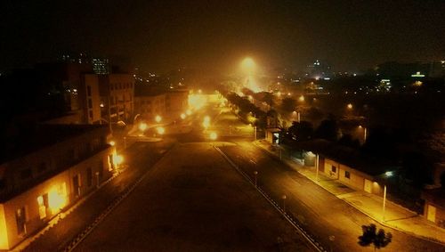 City street at night