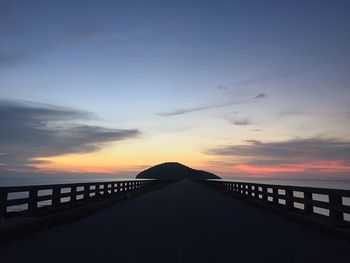 View of bridge against sky during sunset