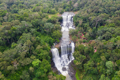 Long exposure image of bousra waterfall in mondulkiri, cambodia