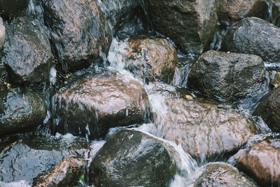 Full frame shot of waterfall